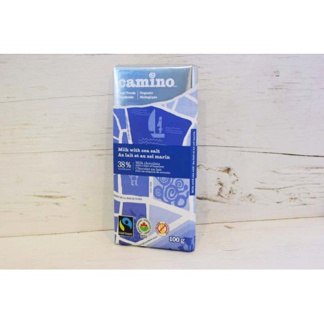 Tablette de chocolat au lait et au sel marin